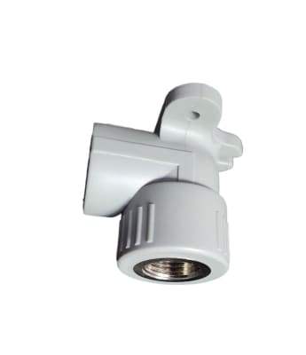FITTING PPR GRIS CODO C/SOPORTE 25-1/2HI METALICO