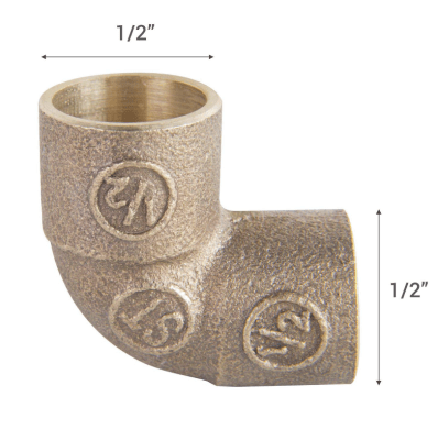 CODO BRONCE 1/2 SO - 1/2SO