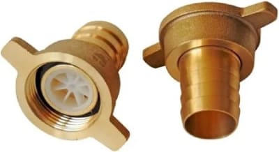 CONECTOR MANGUERA  TETILLA 3/4 - LLAVE 3/4 HE BRONCE