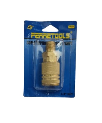 ACCESORIOS NEUMATICOS COUPLER RAPIDO 1/4NPT HE F7001 FERRETOOLS