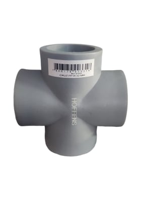 FITTING PPR GRIS CRUZ 32MM GRIS HOFFENS