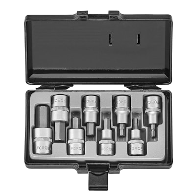 DADO ALLEN MACHO SET HEXAGONAL CUADRANTE 1/2 PULGADAS 5/32 - 5/8 FORCE  8PCS 4091S