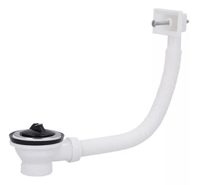 DESAGUE LAVAPLATO 1-1/2 BORDE CROMADO CON TUBO REBALSE TAUMM