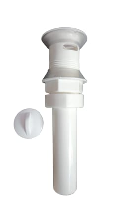 DESAGUE LAVAMANO PLASTICO 1-1/4 CON COLA Y AJUSTE CONICO HOFFENS