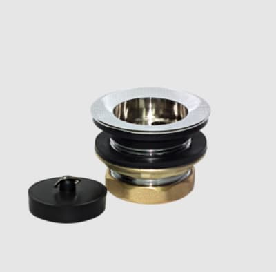 DESAGUE LAVAPLATO METALICO 1-1/2 CON TAPON