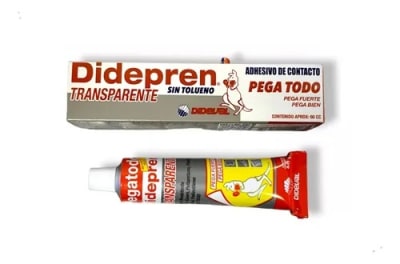 DIDEPREN POMO TRANSPARENTE 60CC ADHESIVO DE CONTACTO