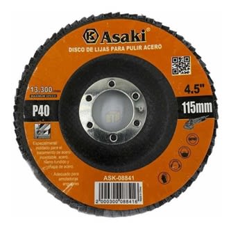 DISCO CIRCONIO PARA METAL GRANO 100  ASAKI