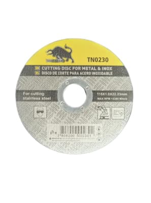 DISCO CORTE METAL 4-1/2 TORO NEGRO 1MM