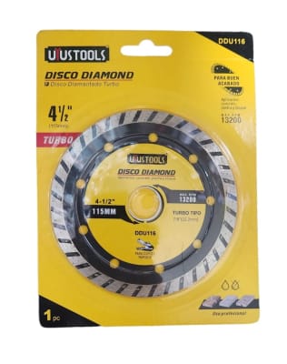 DISCO DIAMANTADO 4-1/2 TURBO DDU116 UYUSTOOLS