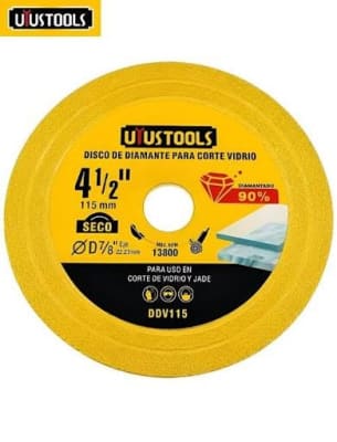 DISCO DIAMANTADO 4-1/2 CORTE VIDRIO 115MM UYUSTOOLS DDV115