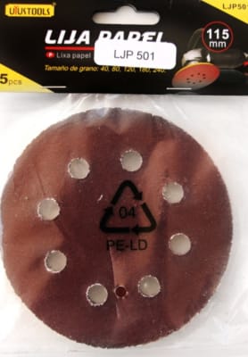 DISCO LIJA CON VELCRO 4-1/2 5PCS UYUSTOOLS
