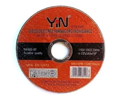 DISCO CORTE METAL 4-1/2 YIN