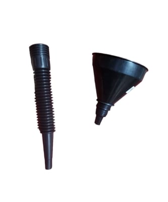 EMBUDO PLASTICO EMBUDO CON ALARGADOR FLEX NEGRO