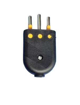 ENCHUFE MACHO VOLANTE CONVERTIBLE 10A NEGRO CHALIMEX