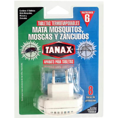 TABLETAS TERMOEVAPORABLES ENCHUFE ELECTRICO + 6 TABLETAS TANAX