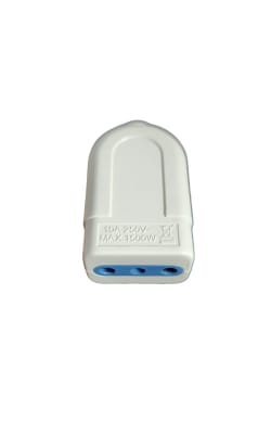 ENCHUFE HEMBRA VOLANTE BLANCO 10A 1500W