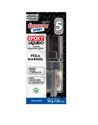 ADHESIVO EPOXICO FUSION EPOXY LIQUIDO MARMOL JERINGA