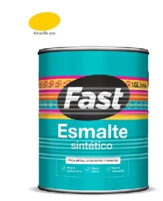 ESMALTE SINTETICO TRICOLOR AMARILLO ORO GALON FAST