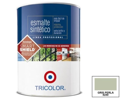 ESMALTE SINTETICO TRICOLOR GRIS PERLA T25 - 230ML