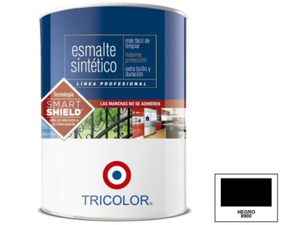 ESMALTE SINTETICO TRICOLOR NEGRO BRILLANTE T40 - 400ML