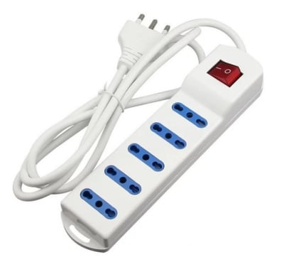 EXTENSION CORRIENTE 5 METROS 10/16A 2500W BLANCO FZF