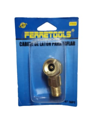 ACCESORIOS NEUMATICOS  CABEZA DE LATON PARA INFLAR HILO EXTERIOR F7011 FERRETOOLS