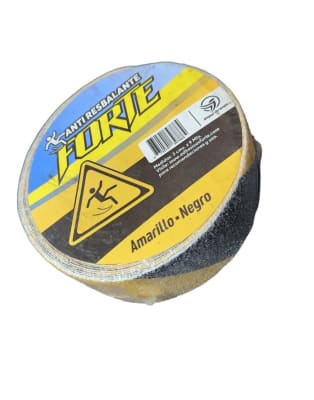 CINTA ANTIDESLIZANTE NEGRO AMARILLO FORTE 9 MTS