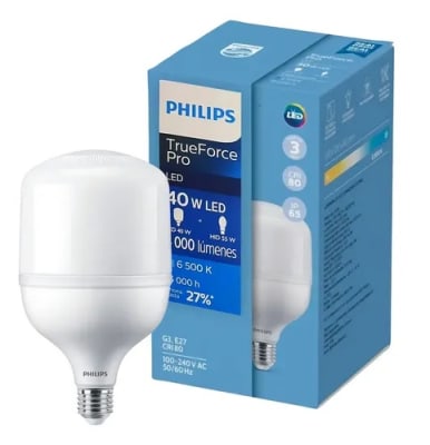 AMPOLLETA LED TRUE FORCE E27 LUZ FRIA 40W PHILIPIS IPBQ