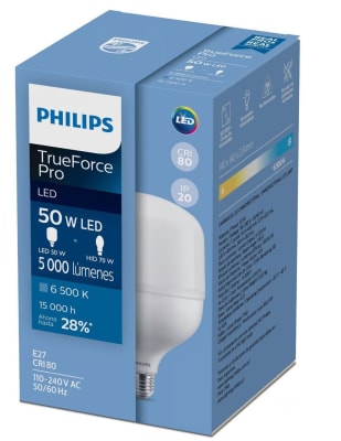 AMPOLLETA LED TRUE FORCE E27 LUZ FRIA 50W PHILIPS IPBR