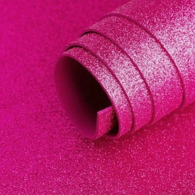 GOMA EVA C/GLITER FUCCSIA 20X30