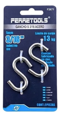 GANCHO DE ACERO  S 3/16