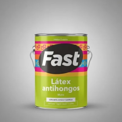 LATEX AL AGUA GALON GRIS CLARO FAST TRICOLOR