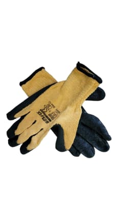 GUANTES GENERO AMARILLO PALMA LATEX T/10