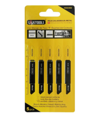 SET REPUESTO HOJA SIERRA CALADORA 5PCS BI METAL HOC502 UYUSTOOLS