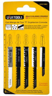 SET REPUESTO HOJA SIERRA CALADORA 5PCS P/MADERA HOC5M2 UYUSTOOLS