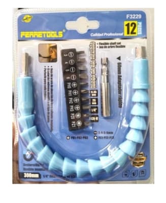 SET DE PUNTA PHILLIPS JUEGO DE EJE FLEXIBLE F3229 FERRETOOLS