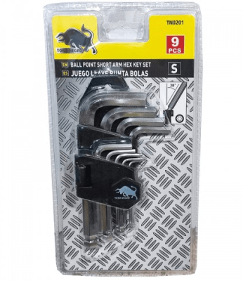 JUEGO LLAVE ALLEN CORTO 9 PIEZAS 
