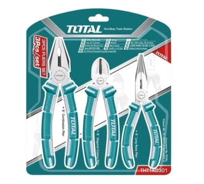 JUEGO DE ALICATES TOTAL 3PCS THT1K0301