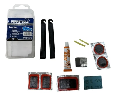 PARCHES DE GOMAKIT DE REPARACION  CAMARA BICICLETA F5163 FERRETOOLS