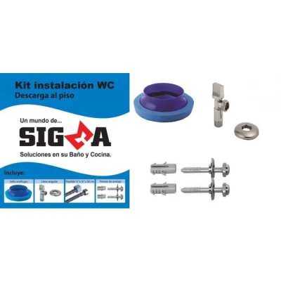KIT INSTALACION WC CON FLEXIBLE PVC HYDRA SIGMA