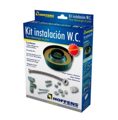 KIT INSTALACION WC PARA DESCARGA A PISO HOFFENS