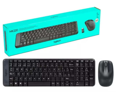 KIT MOUSE TECLADO INALAMBRICO MK 220 NEGRO LOGITECH