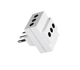 ADAPTADOR LADRON 3 POSICIONES MEC CORRIENTE 10A BLANCO