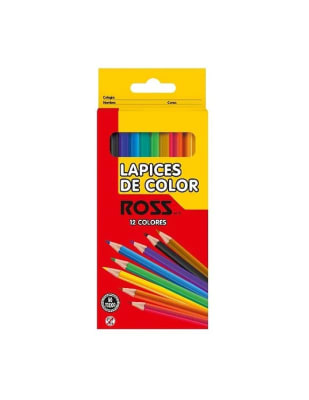 LAPICES  DE COLOR 12 COLORES ROSS