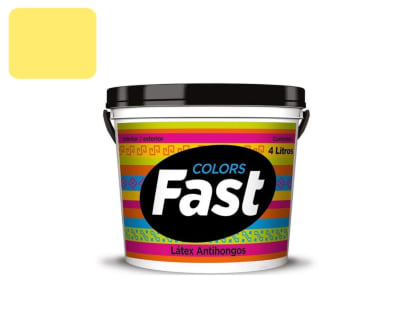 LATEX AL AGUA GALON AMARILLO FAST TRICOLOR