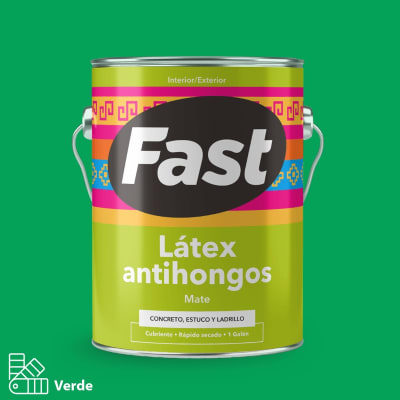 LATEX AL AGUA GALON VERDE FAST