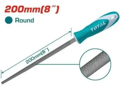 LIMA FIERRO CIRCULAR DE ACERO 200MM INDUSTRIAL THT91386