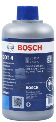FLUIDO PARA FRENOS DOT 4 500ML BOSH