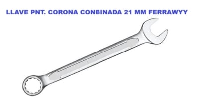 LLAVE PUNTA CORONA 21 MM FERRAWYY