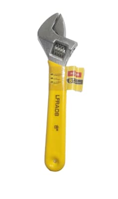 LLAVE AJUSTABLE MANGO AMARILLO 8